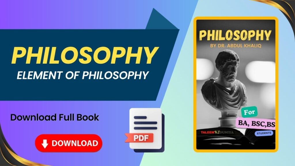 Philosophy Book By Dr Abdul Khaliq PDF